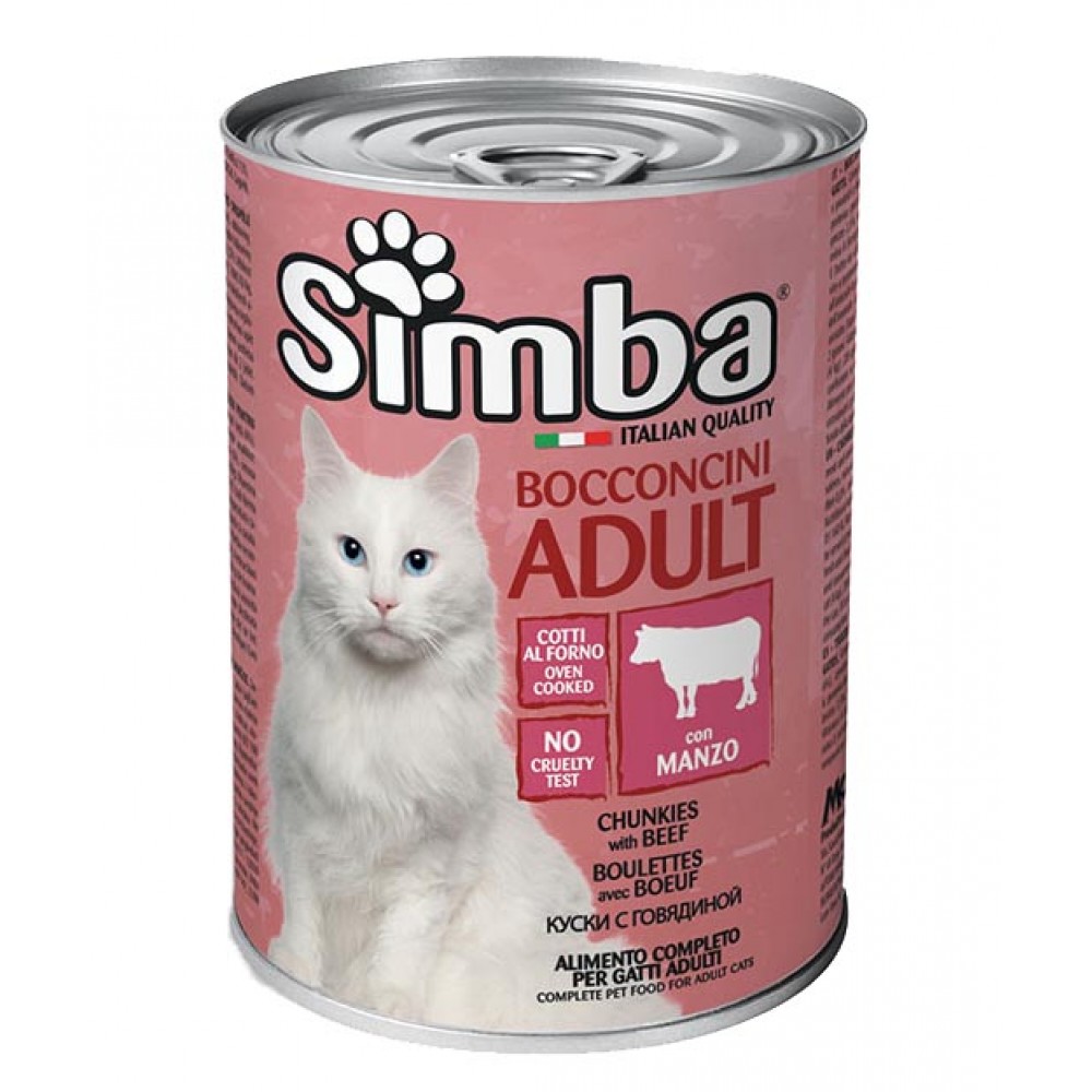 SIMBA Gato C/Carne de Vaca (Lata) 415Grs Cx. 24