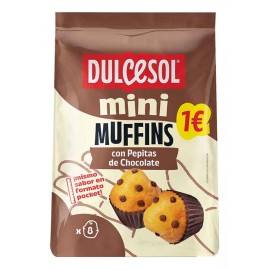 DULCESOL Mini Muffins C/Pepitas de Chocolate 133Grs Cx.16