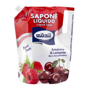 MILMIL Sabonete Líquido Recarga Frutos Vermelhos 900 Ml Cx. 10