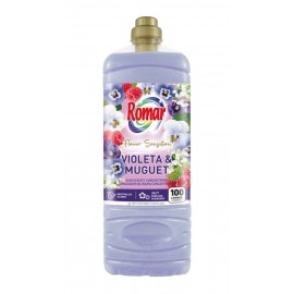 ROMAR Amaciador Concentrado Flower Sensation Violeta & Muguet 100 Lavagens 2 Lts Cx. 6