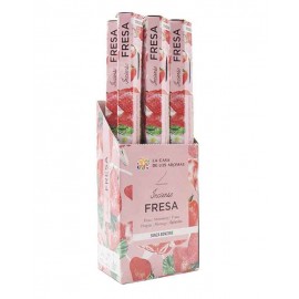LA CASA DE LOS AROMAS Incenso Morango 20 Sticks Pack 6 Cx. 6 Packs